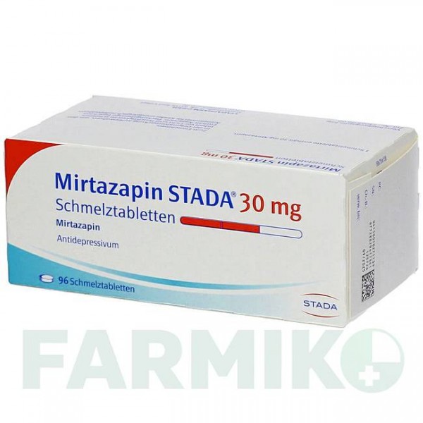 МИРТАЗАПИН (MIRTAZAPIN) 30 мг таблетки 18 шт - Миртазапин STADAPHARM