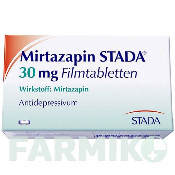 МІРТАЗАПІН (MIRTAZAPIN) 30 мг таблетки 20 шт - Міртазапін STADAPHARM
