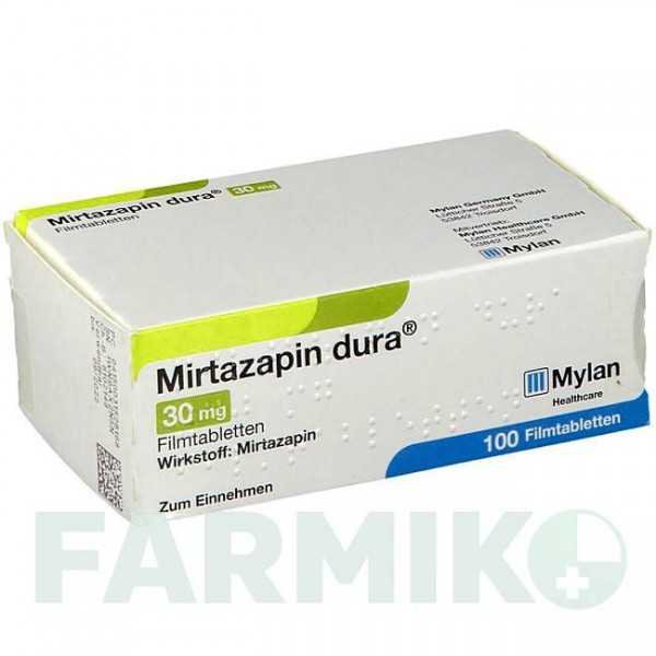 МИРТАЗАПИН (MIRTAZAPIN) 30 мг таблетки 100 шт - Миртазапин VIATRIS