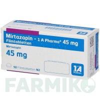 МІРТАЗАПІН (MIRTAZAPIN) 45 мг таблетки 50 шт - Міртазапін 1 A PHARMA