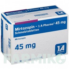 МІРТАЗАПІН (MIRTAZAPIN) 45 мг таблетки 96 шт - Міртазапін 1 A PHARMA
