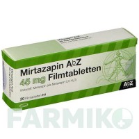 МІРТАЗАПІН (MIRTAZAPIN) 45 мг таблетки 20 шт - Міртазапін ABZ PHARMA