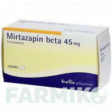 МИРТАЗАПИН (MIRTAZAPIN) 45 мг таблетки 100 шт - Миртазапин BETAPHARM