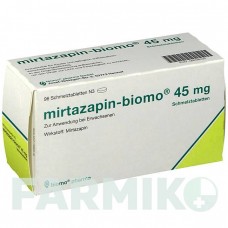 МИРТАЗАПИН (MIRTAZAPIN) 45 мг таблетки 96 шт - Миртазапин BIOMO PHARMA