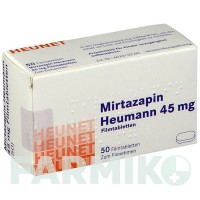 МИРТАЗАПИН (MIRTAZAPIN) 45 мг таблетки 50 шт - Миртазапин HEUNET PHARMA