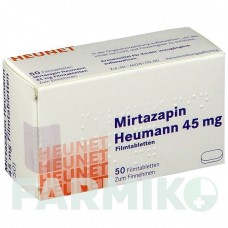 МИРТАЗАПИН (MIRTAZAPIN) 45 мг таблетки 50 шт - Миртазапин HEUNET PHARMA