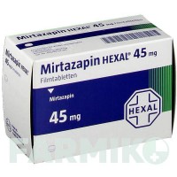 МІРТАЗАПІН (MIRTAZAPIN) 45 мг таблетки 50 шт - Міртазапін HEXAL