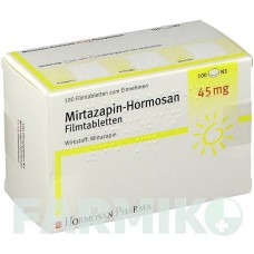 МИРТАЗАПИН (MIRTAZAPIN) 45 мг таблетки 100 шт - Миртазапин HORMOSAN PHARMA