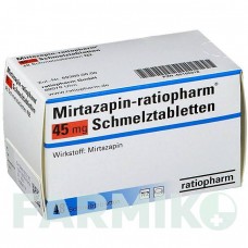 МІРТАЗАПІН (MIRTAZAPIN) 45 мг таблетки 48 шт - Міртазапін RATIOPHARM