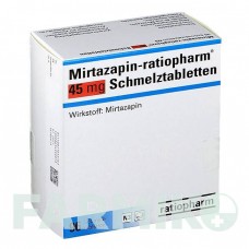 МІРТАЗАПІН (MIRTAZAPIN) 45 мг таблетки 96 шт - Міртазапін RATIOPHARM