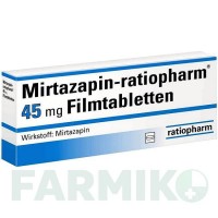 МІРТАЗАПІН (MIRTAZAPIN) 45 мг таблетки 100 шт - Міртазапін RATIOPHARM