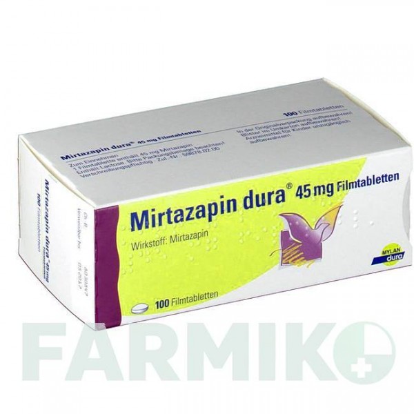 МИРТАЗАПИН (MIRTAZAPIN) 45 мг таблетки 100 шт - Миртазапин VIATRIS