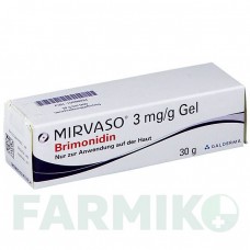 МИРВАЗО (MIRVASO) 3 мг/г гель 30 г - Бримонидин GALDERMA