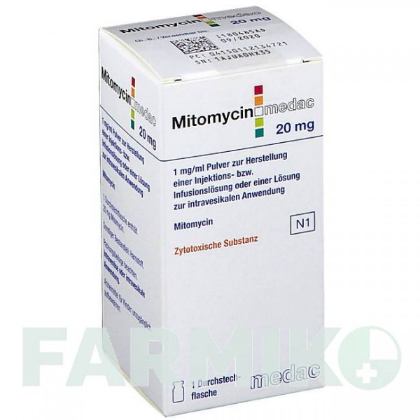 МІТОМІЦИН (MITOMYCIN) 20 мг порошок 1 шт - Мітоміцин MEDAC