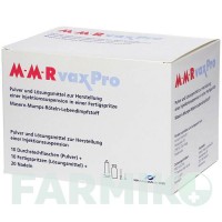 ММР ВАКСПРО (MMR VAXPRO) шприци 10x0,5 мл - Кір - паротит - краснуха жива вакцина AXICORP PHARMA