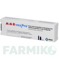 ММР ВАКСПРО (MMR VAXPRO) шприци 0,5 мл - Кір - паротит - краснуха жива вакцина EMRA-MED