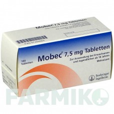 МОБЕК (MOBEC) 7,5 мг таблетки 100 шт - Мелоксикам BOEHRINGER INGELHEIM