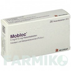МОБЛОК (MOBLOC) таблетки 28 шт - Метопролол, Фелодипін RECORDATI