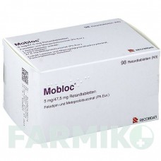 МОБЛОК (MOBLOC) таблетки 98 шт - Метопролол, Фелодипин RECORDATI