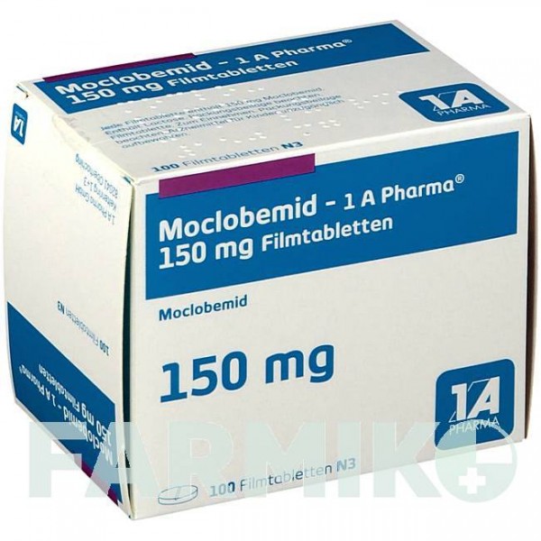 МОКЛОБЕМИД (MOCLOBEMID) 150 мг таблетки 100 шт - Моклобемид 1 A PHARMA