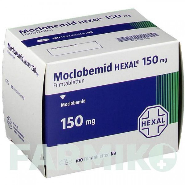 МОКЛОБЕМИД (MOCLOBEMID) 150 мг таблетки 100 шт - Моклобемид HEXAL