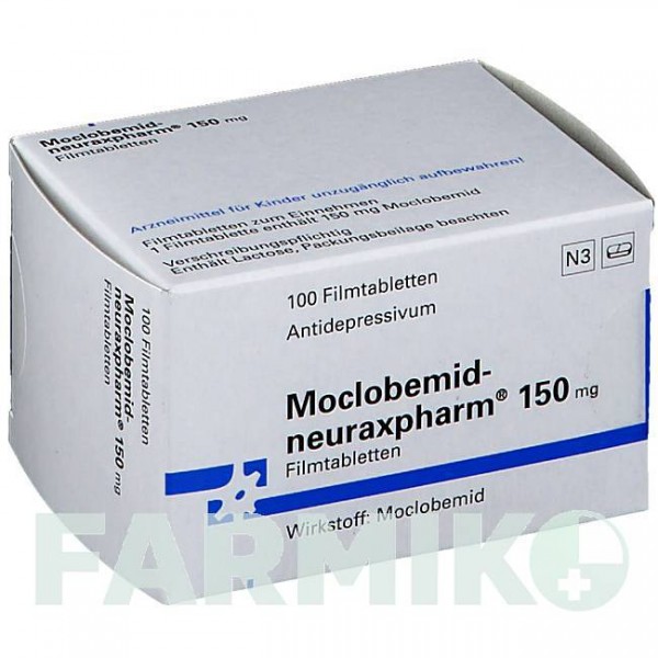 МОКЛОБЕМІД (MOCLOBEMID) 150 мг таблетки 100 шт - Моклобемід NEURAXPHARM
