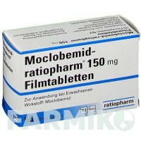 МОКЛОБЕМІД (MOCLOBEMID) 150 мг таблетки 50 шт - Моклобемід RATIOPHARM