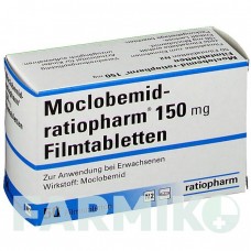 МОКЛОБЕМИД (MOCLOBEMID) 150 мг таблетки 50 шт - Моклобемид RATIOPHARM