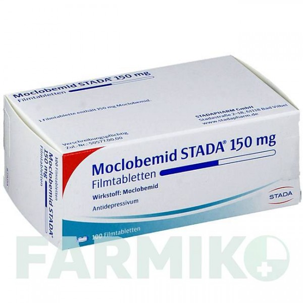 МОКЛОБЕМІД (MOCLOBEMID) 150 мг таблетки 100 шт - Моклобемід STADAPHARM