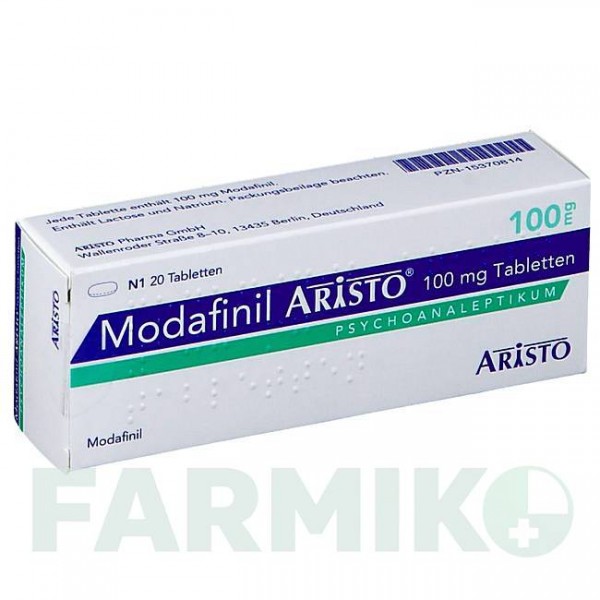 МОДАФИНИЛ (MODAFINIL) 100 мг таблетки 20 шт - Модафинил ARISTO PHARMA