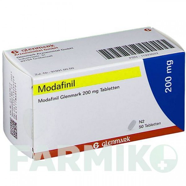 МОДАФИНИЛ (MODAFINIL) 200 мг таблетки 50 шт - Модафинил GLENMARK