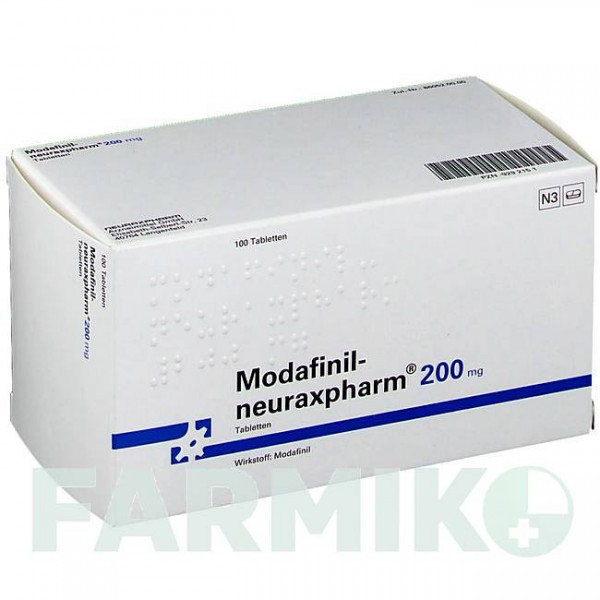 МОДАФІНІЛ (MODAFINIL) 200 мг таблетки 100 шт - Модафініл NEURAXPHARM