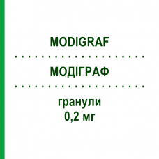 МОДИГРАФ (MODIGRAF) 0,2 мг гранулы 50 шт - Такролимус ORIFARM
