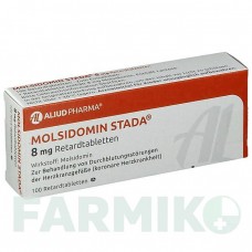 МОЛСИДОМИН (MOLSIDOMIN) 8 мг таблетки 100 шт - Молсидомин ALIUD PHARMA