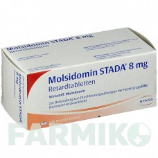 МОЛСИДОМИН (MOLSIDOMIN) 8 мг таблетки 100 шт - Молсидомин STADAPHARM