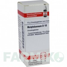МОЛИБДЕНУМ (MOLYBDAENUM) D 10 глобули 10 г - Гомеопатия DHU