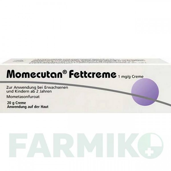 МОМЕКУТАН (MOMECUTAN) 1 мг/г крем 20 г - Мометазон DERMAPHARM