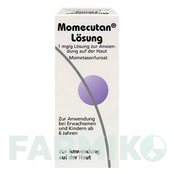 МОМЕКУТАН (MOMECUTAN) 1 мг/г розчин 50 мл - Мометазон DERMAPHARM