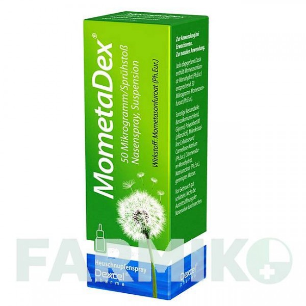 МОМЕТАДЕКС (MOMETADEX) 50 мкг/доза 60 доз спрей 10 г - Активные вещества DEXCEL PHARMA