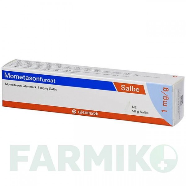 МОМЕТАЗОН (MOMETASON) 1 мг/г мазь 50 г - Мометазон GLENMARK