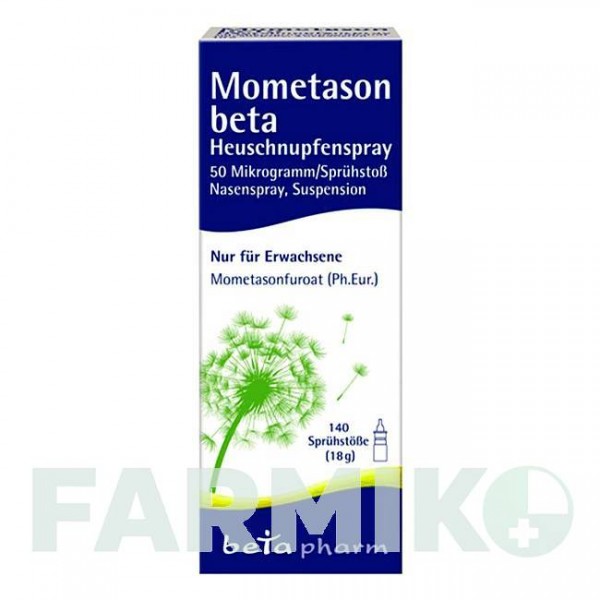 МОМЕТАЗОН (MOMETASON) 50 мкг 140 спрей 18 г - Мометазон BETAPHARM