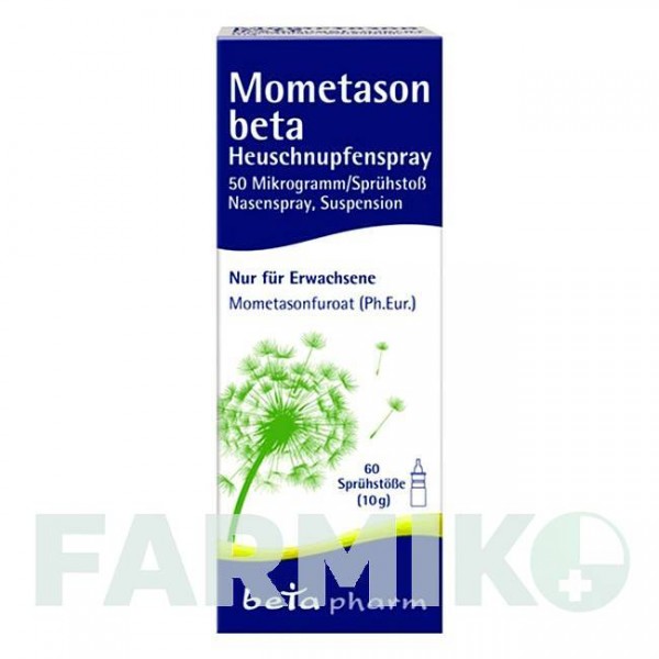 МОМЕТАЗОН (MOMETASON) 50 мкг 60 спрей 10 г - Мометазон BETAPHARM