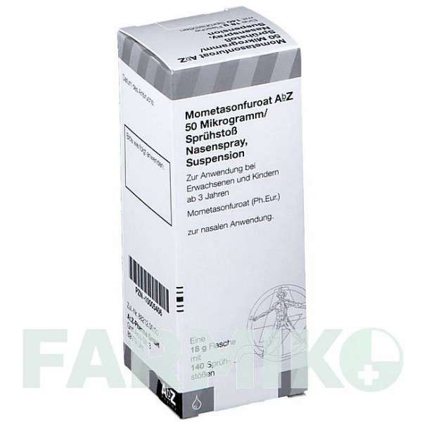 МОМЕТАЗОНФУРОАТ (MOMETASONFUROAT) 50 мкг/доза 140 спрей 18 г - Мометазон ABZ PHARMA