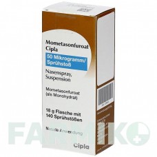 МОМЕТАЗОНФУРОАТ (MOMETASONFUROAT) 50 мкг/доза 140 спрей 18 г - Мометазон CIPLA