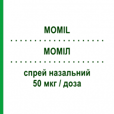 МОМІЛ (MOMIL) 50 мкг/доза спрей назальний 18 г/140 доз - Мометазон DECA LABORATORIO