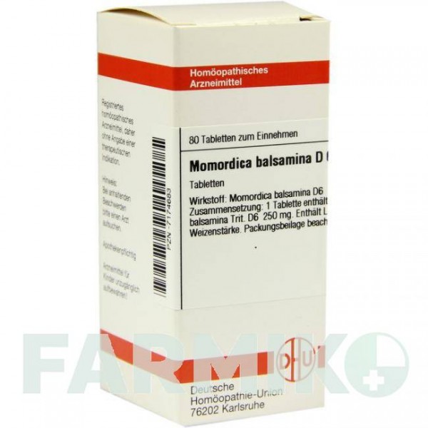 МОМОРДИКА БАЛЬСАМИНА (MOMORDICA BALSAMINA) D 6 таблетки 80 шт - Гомеопатия DHU
