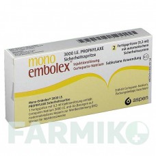 МОНО ЭМБОЛЕКС (MONO EMBOLEX) 3000 МЕ доз раствор 2 шт - Сертопарин VIATRIS