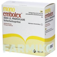 МОНО ЕМБОЛЕКС (MONO EMBOLEX) 3000 МО доз розчин 20 шт - Сертопарин VIATRIS