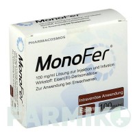 МОНОФЕР (MONOFER) 100 мг/мл розчин 1x5 мл - Залізо (III)-деризомальтоза PHARMACOSMOS