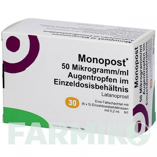 МОНОПОСТ (MONOPOST) 50 мкг/мл піпетки 30x0,2 мл - Латанопрост EMRA-MED